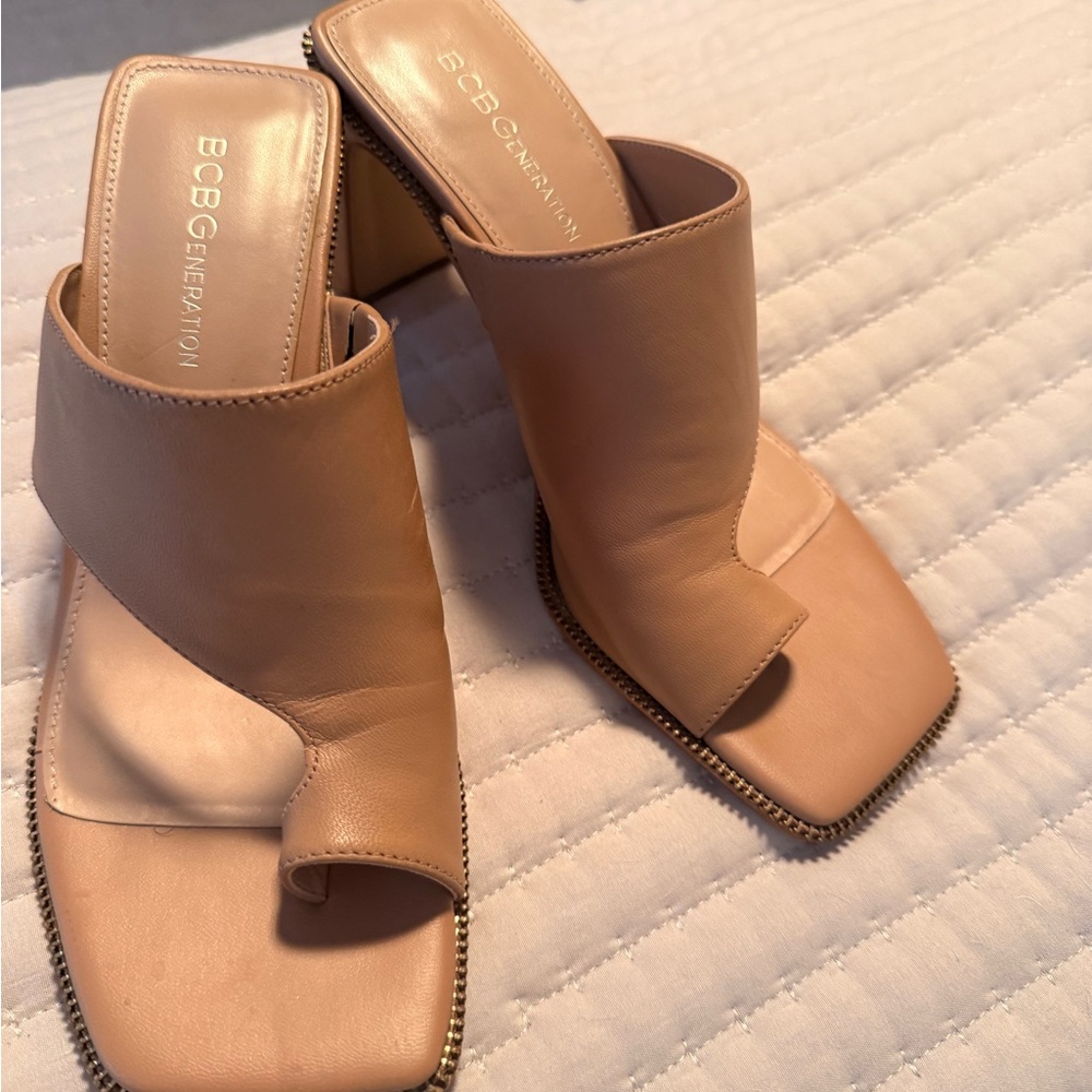 BCBGeneration Blush Mules with Square Toe